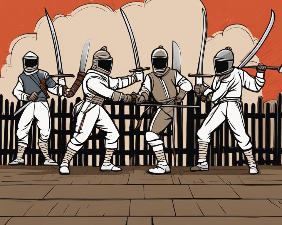 fencing around with puns